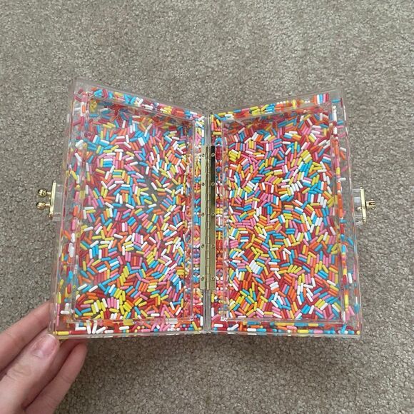 Sephora x Museum of Ice Cream Sprinkle Limited Edition Translucent Clutch NEW - Picture 2 of 12